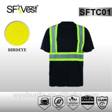 Novo design moda tripulação pescoço visibilidade alta workwear t-shirt